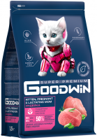 Goodwin Сухой корм для котят, беременных и кормящих кошек, с индейкой