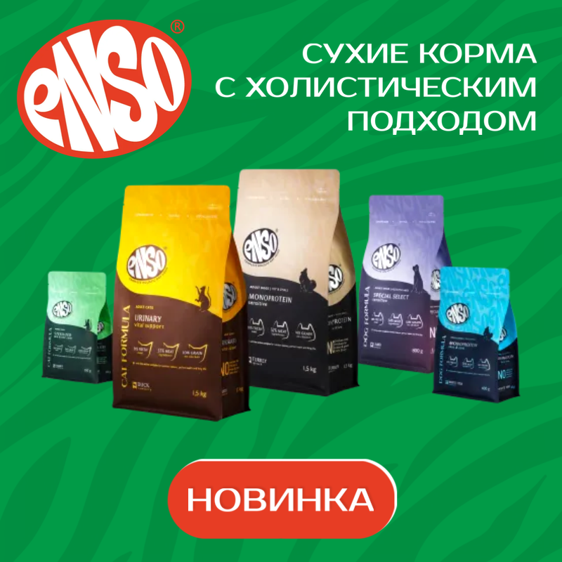 Премьера сезона - сухие корма Enso 