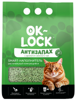 Ok-Lock наполнитель Антизапах растительный, зелёный чай