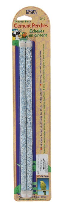 PENN PLAX Жердочки для птиц 30*1см цемент 2шт