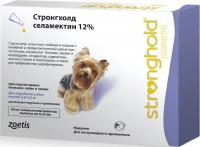 Стронгхолд капли от блох, клещей и гельминтов для собак, 2,6-5 кг, 30мг, 12% 0,25 мл