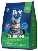 Brit Premium Cat Sterilized Chicken корм с курицей для стерилизованных кошек