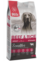 Blitz Sensitive Beef & Rice Adult Dog All Breeds сухой корм для взрослых собак всех пород с говядиной и рисом