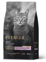 Premier Cat Adult Salmon & Turkey Свежее филе лосося с индейкой для кошек