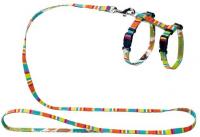 Hunter Smart Stripes шлейка для кошек и собак нейлон разноцветная