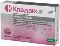 KRKA Кладакса жевательные таблетки 400/100 мг, 12 шт  (по рецепту)