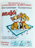 Brava пеленки впитывающие 60х60