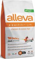 Уценка: Alleva Eguilibrium Сухой корм для взрослых собак всех пород, с курицей и океанической рыбой 2кг (Срок до 07.01.26)