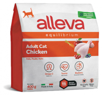 Уценка: Alleva Equilibrium Сухой корм для взрослых кошек с курицей, 400гр (Срок до 27.11.2025)