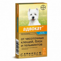 Адвокат Капли для собак весом от 4 кг до 10кг