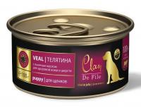 Clan De File консервы для щенков, телятина