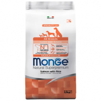 Monge Dog Speciality Puppy&Junior, корм для щенков всех пород, лосось с рисом
