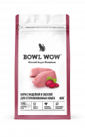 Bowl Wow Сухой корм для стерилизованных кошек, с индейкой и свеклой