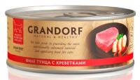 GRANDORF Консервы для кошек филе тунца с мясом краба 70 гр