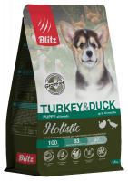 Blitz Holistic Puppy Turkey&Duck сухой корм для щенков, индейка и утка