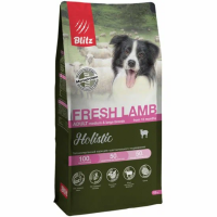 Уценка: Blitz Holistic Adult Fresh Lamb сухой корм для собак, свежий ягненок (Повреждена упаковка)
