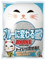 AKANE Наполнитель бумажный, комкующийся Цветной индикатор 7л (1.8кг)