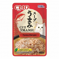 Inaba Ciao Суп Умами Влажный корм для кошек, тунец Магуро, доп. рацион, 40 г