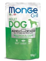 Monge Dog Grill Pouch паучи для собак, ягненок с овощами, 100г