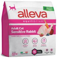 Уценка: Alleva Equilibrium Sensitive Rabbit Сухой корм для взрослых кошек с кроликом, 400гр (Срок до 27.11.2025)