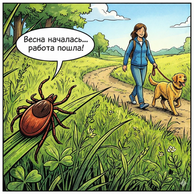 Защитите своих животных от клещей!