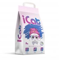 iCat впитывающий наполнитель с ароматом лаванды, 5 кг