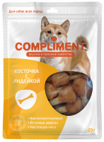 Compliment Косточки с индейкой для собак всех пород 20гр