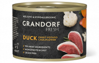 Grandorf Fresh Консервы для собак, паштет из утки с бататом и цветной капустой 200г