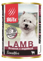 Blitz Sensitive корм для собак всех пород и возрастов, ягненок с индейкой
