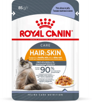 Royal Canin Hair & Skin Care для здоровой кожи и шерсти, кусочки в желе