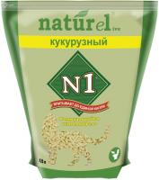 №1 NATUReL Кукурузный, комкующийся наполнитель