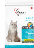 Уценка: 1st Choice корм для кошек Healthy Skin & Coat, лосось 350гр (Срок до 11.02.2024)