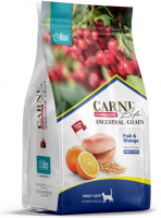 Carni Life Adult сухой корм для кошек, рыба с апельсином и клюквой