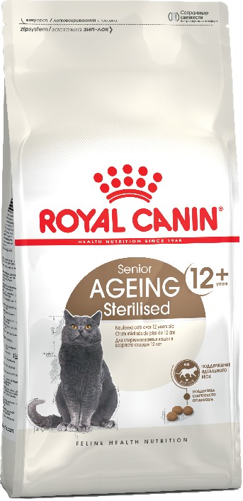 Royal Canin Ageing Sterilised 12+ для стерилизованных стареющих кошек старше 12 лет