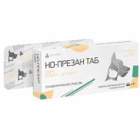 Нита-Фарм Но-презан миотропное спазмолитическое средство для собак и кошек, 20мг, 10таб.