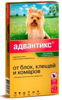 Elanco Адвантикс 40 капли на холку для собак от блох,клещей и летающих насекомых для собак,  до 4 кг, 1 пип