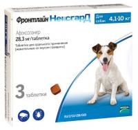 Фронтлайн НексгарД таблетки жевательные для собак 4,1-10 кг, 28,3 мг 3 шт