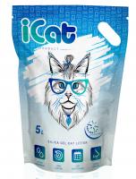 iCat snowflakes, силикагелевый наполнитель с гранулами 5 л