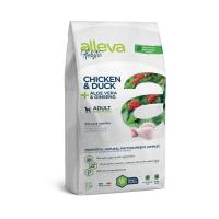 Alleva Holistic Adult Medium Сухой корм для взрослых собак средних пород, с курицей и уткой, алое вера и женьшенем 
