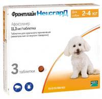 Фронтлайн НексгарД таблетки жевательные для собак 2-4 кг, 11,3 мг 3 шт