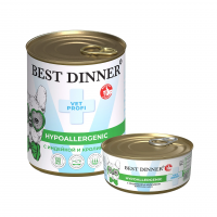 Best Dinner Exclusive Vet Profi Hypoallergenic консервы для собак, индейка, кролик