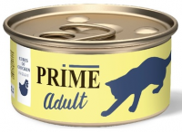 Prime Консервы в соусе для кошек, курица, 75г