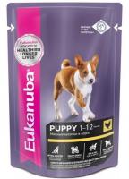 Уценка: Eukanuba пауч для щенков с курицей в соусе (Срок до 03.02.2026)