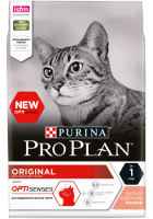 Pro Plan Original Adult Opti Senses для поддержания иммунитета, с лососем
