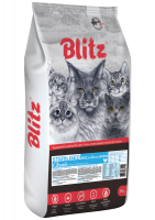 Уценка: Blitz Classic Sterilised Cats Chicken сухой корм для стерилизованных кошек с курицей (Повреждена упаковка)