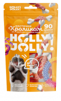 Holly Jolly! Лакомство для собак всех пород, косточки с кроликом 90гр