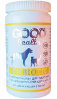 Good health Simbiotic  мультивитаминный комплекс для собак и кошек для здорового пищеварения с пребиотиками уп. 100 таб/