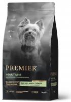 Premier Dog Lamb & Turkey Adult Mini Свежее мясо ягненка с индейкой для собак мелких пород