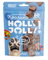 Holly Jolly! Лакомство для собак мелких пород, кусочки из кролика 60гр