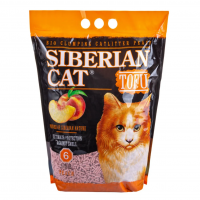 Сибирская Кошка наполнитель Тофу для кошек, "Персик"